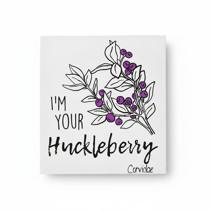 I'm Your Huckleberry Swedish Dish Cloth by Corvidae Drawings and Designs