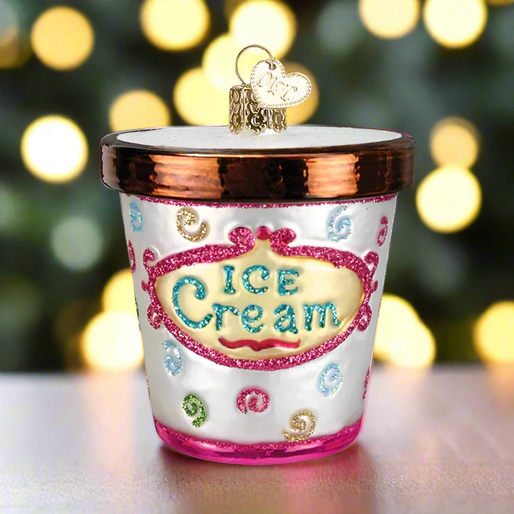 ice cream carton ornament by old world christmas