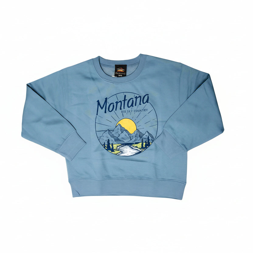 Here Comes the Sun Youth Montana Sweatshirt by Prairie Mountain (2 Colors, 4 sizes)