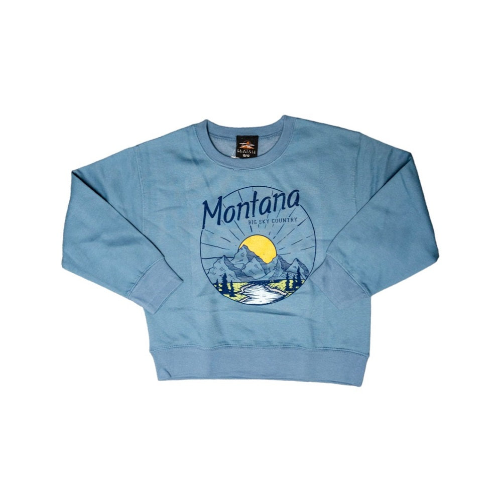 Here Comes the Sun Youth Montana Sweatshirt by Prairie Mountain (2 Colors, 4 sizes)