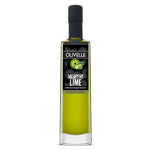 Bottle of Olivelle Jalapeno Lime balsamic vinegar on a white background