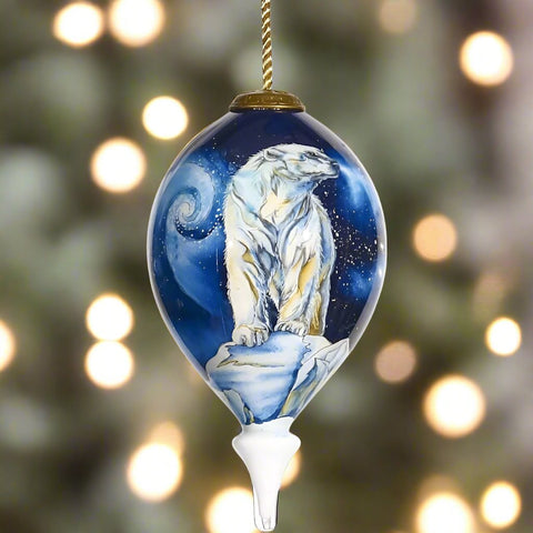 Gift the joy of a finely, decorated Christmas tree with the Jody Bergsma Polar Bear Ornament by Inner Beauty. 