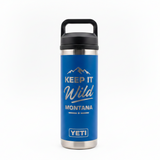 Keep It Wild Montana Royal Blue Engraved YETI Rambler 18 oz Bottle with Chug Cap by Montana Gift Corral