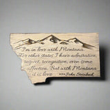 Steinbeck Quote Montana Shape Wall Art by Knotty Pine Woodworks (2 Styles)