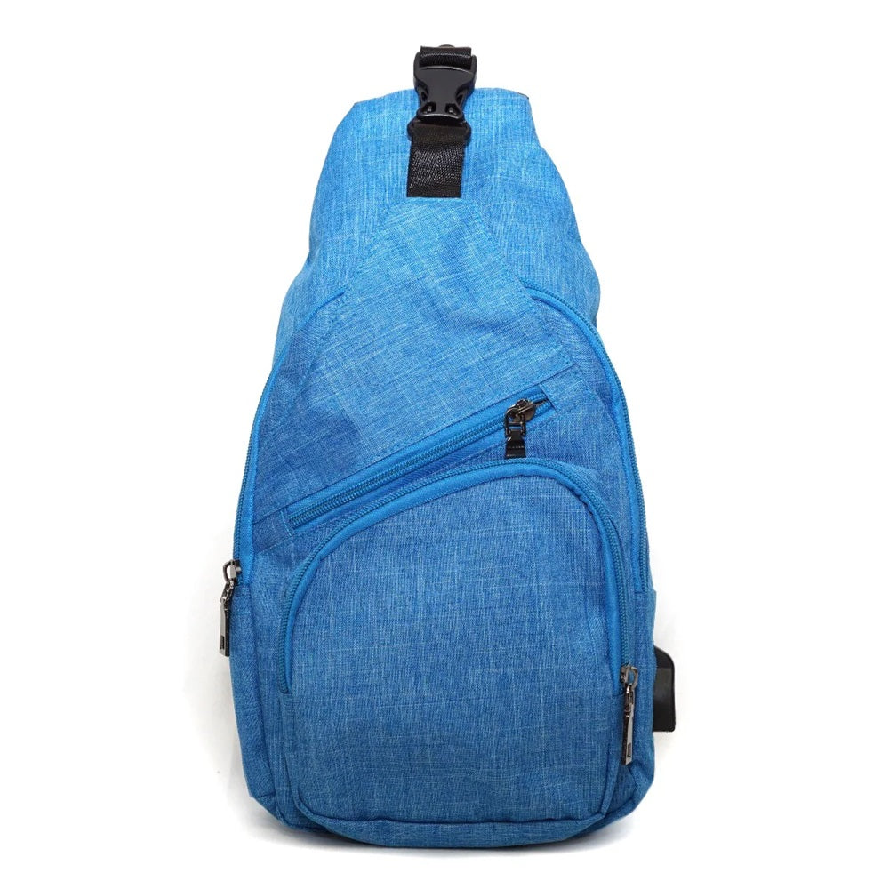 Light Blue Anti-Theft Day Pack