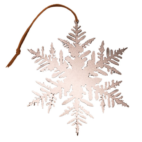metal snowflake ornament