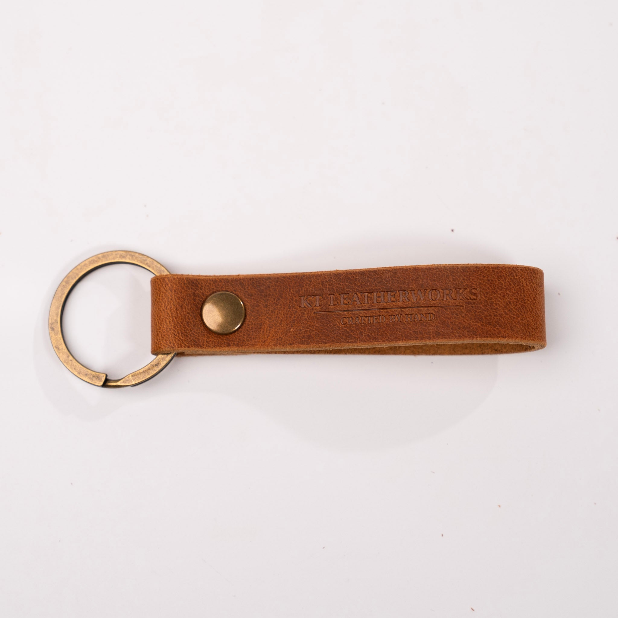 Leather Loop Keychain by KT Leatherworks