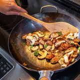 Left-Handed Wood Wok Spatula by Earlywood