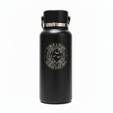 Lewis & Clark Caverns State Park Emblem 32 oz Black Wide Mouth Tumbler with Flex Straw Cap by Hydro Flask