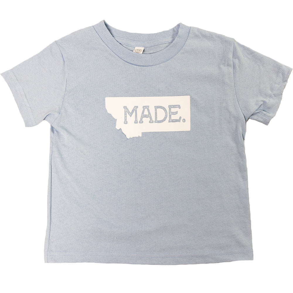 Light Blue Montana Made Youth Tshirt by Cody Sarrazin (2 sizes)