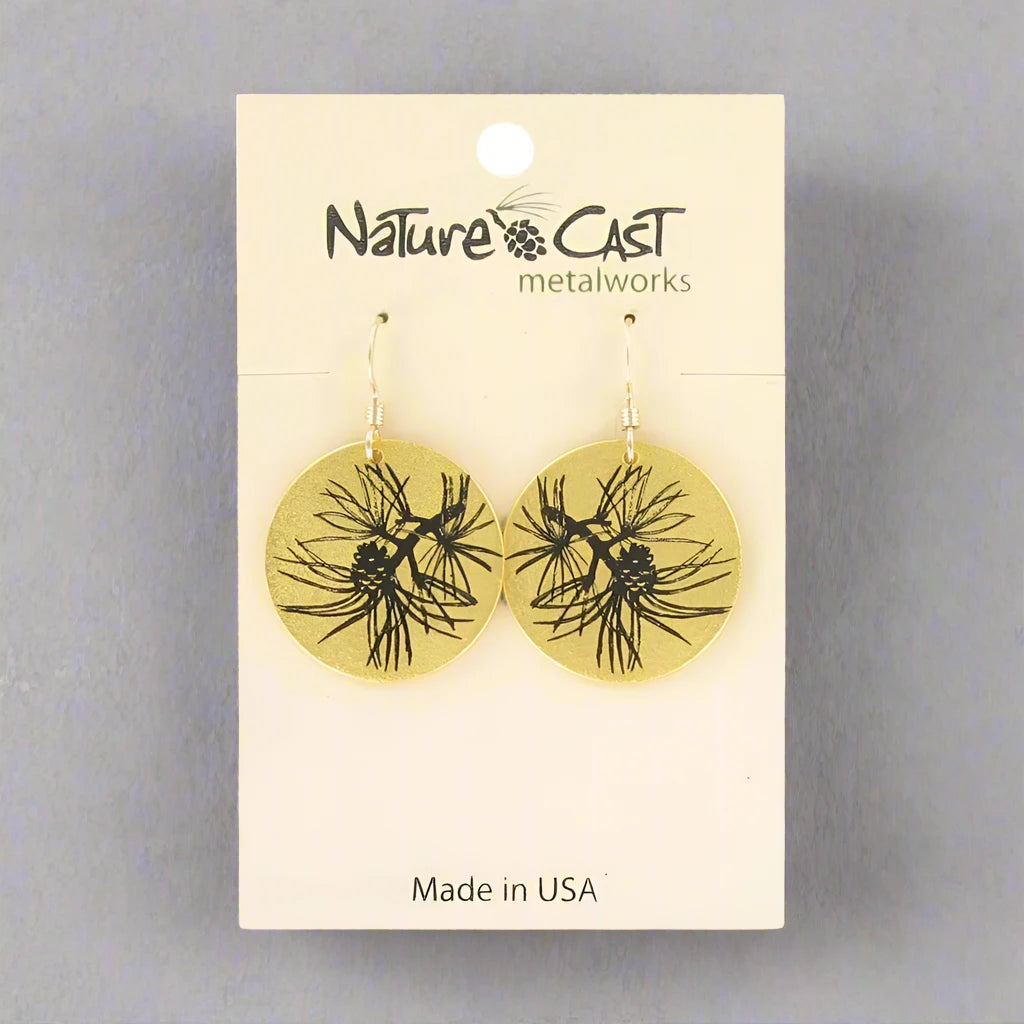 Nature Dangle Earrings by Nature Cast Metalworks (15 Styles)