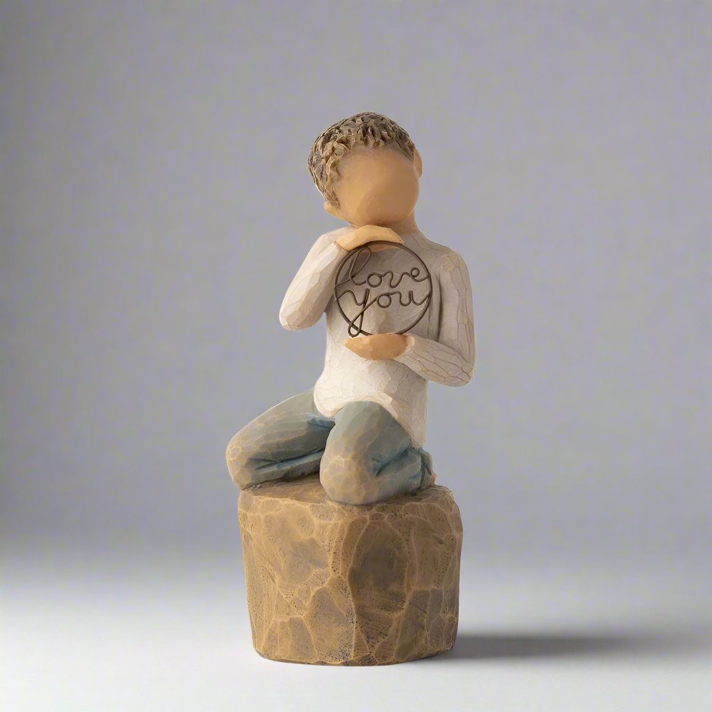 Love You Too Willow Tree Figurine