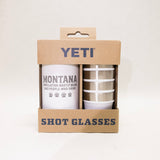 Montana Population Bears Engraved YETI Shot Glasses and Carrying Case by Montana Gift Corral