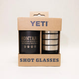 Montana Population Bears Engraved YETI Shot Glasses and Carrying Case by Montana Gift Corral