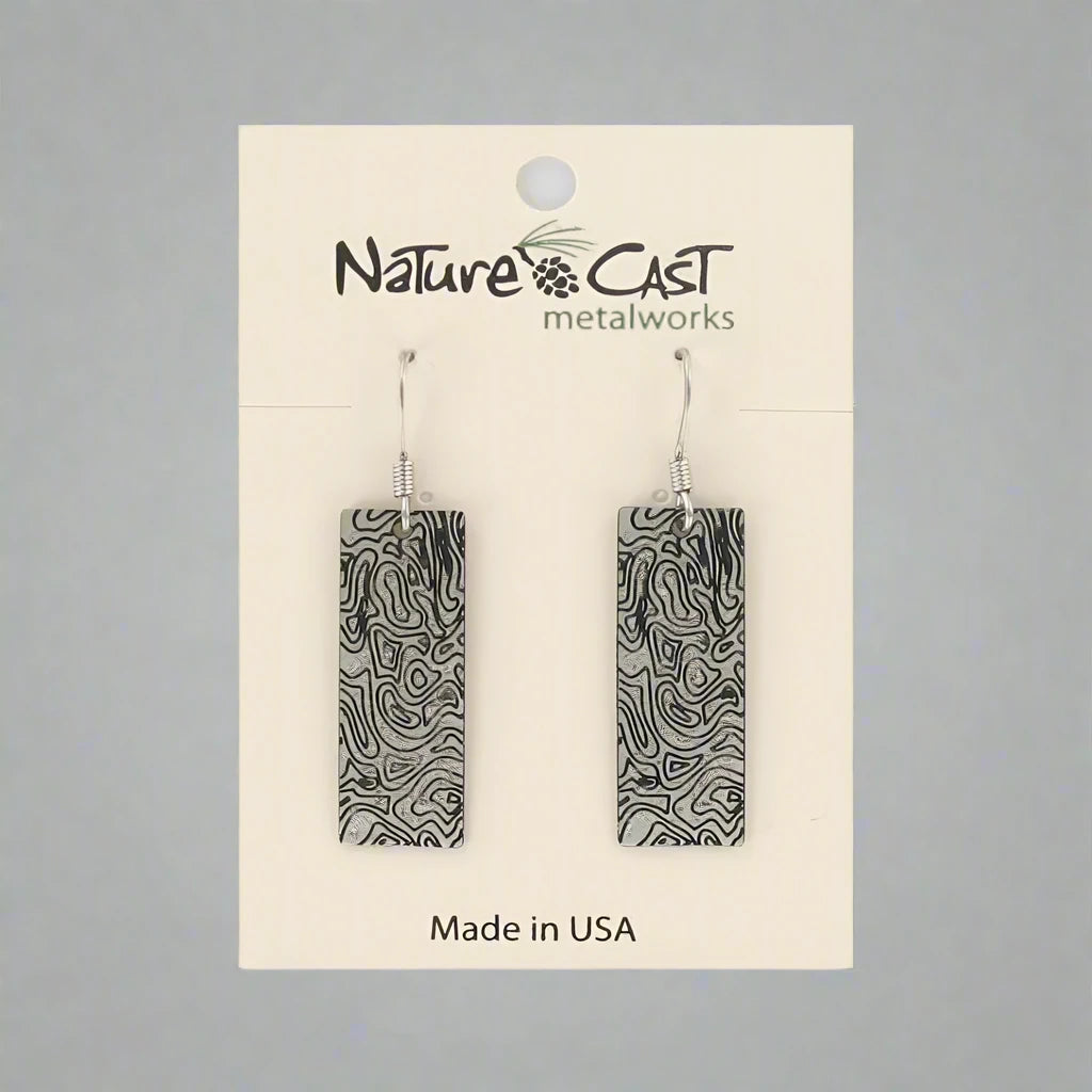 Abstract Dangle Earrings by Nature Cast Metalworks (9 Styles)