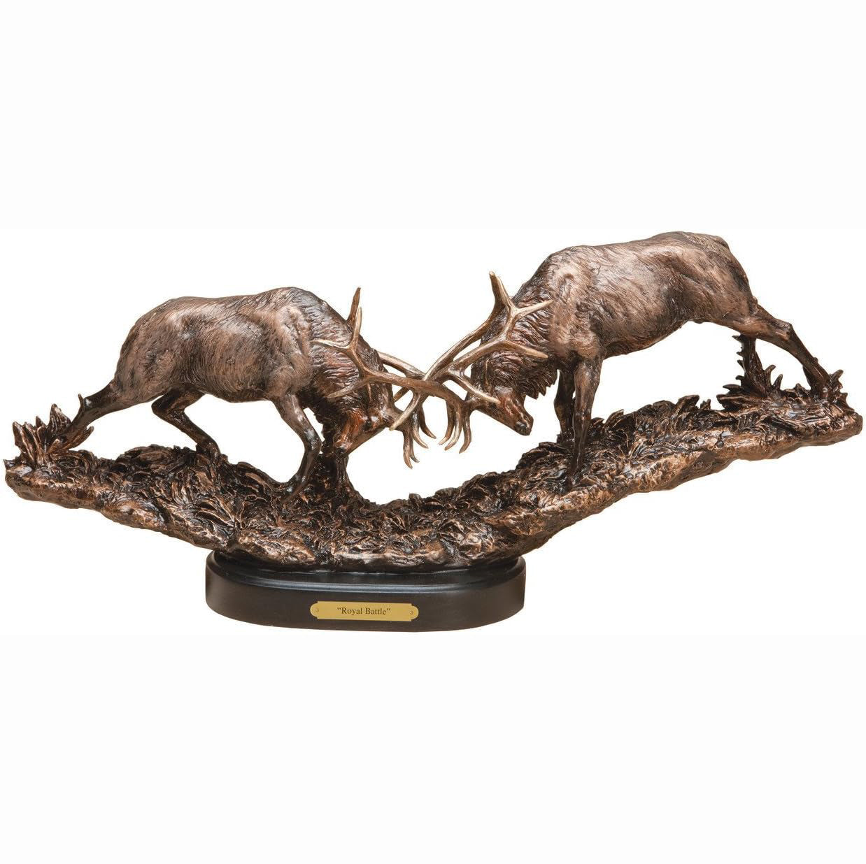 Marc Pierce Royal Battle Elk Sculpture