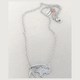Matte Silver Mountains on Buffalo Necklace by Daphne Lorna