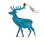 Elk Stainless Steel Hammered Ornament by Art Studio Company (4 Colors, 3 Sizes)