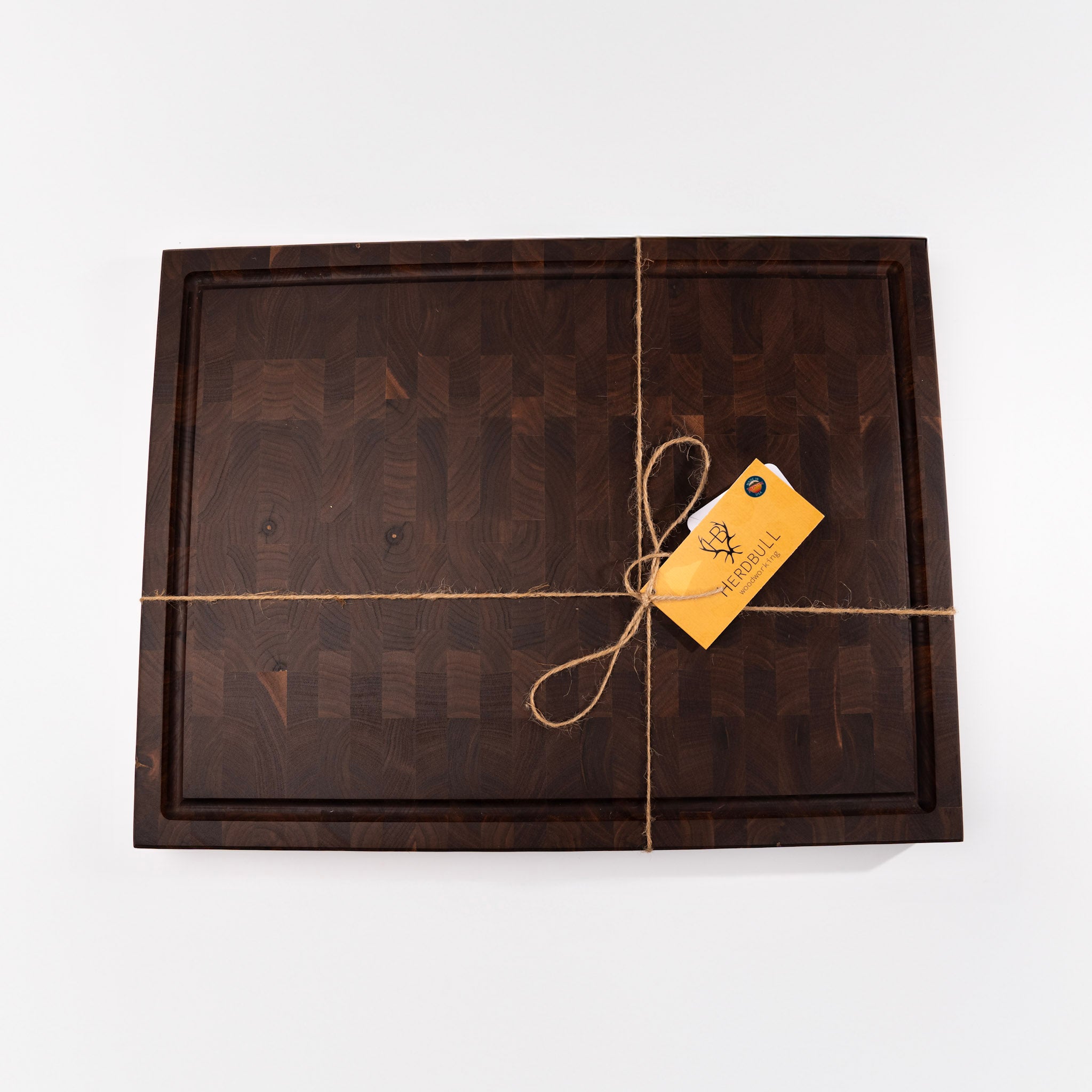 Hardwood Grain End Butcher Block Cutting Board - Montana made