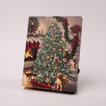 Merry and Bright Mini Lighted Easel Back Print
