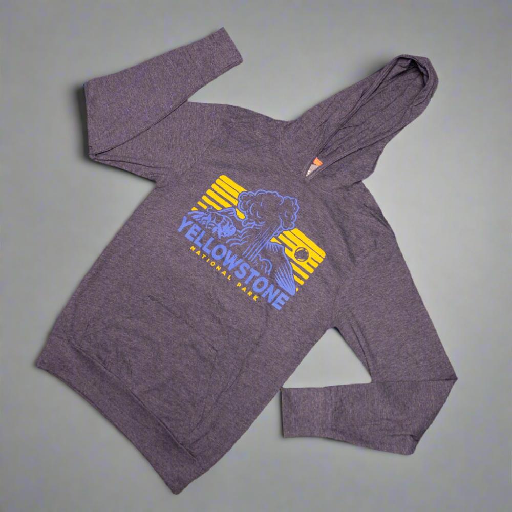 Midnight Blue Devil's Thumb Yellowstone National Park Hoodie