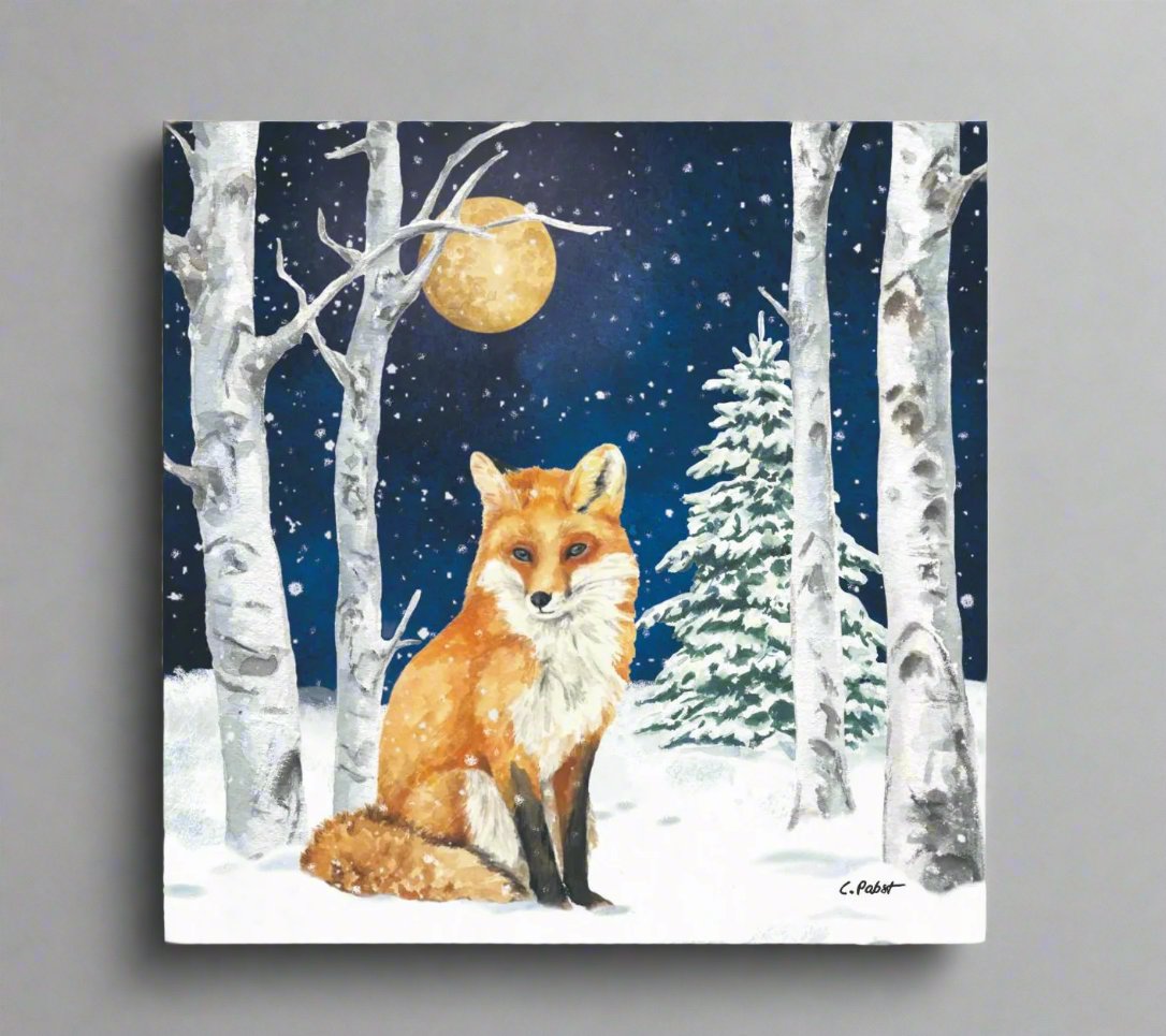 Midnight Moon Winter Friends Napkins