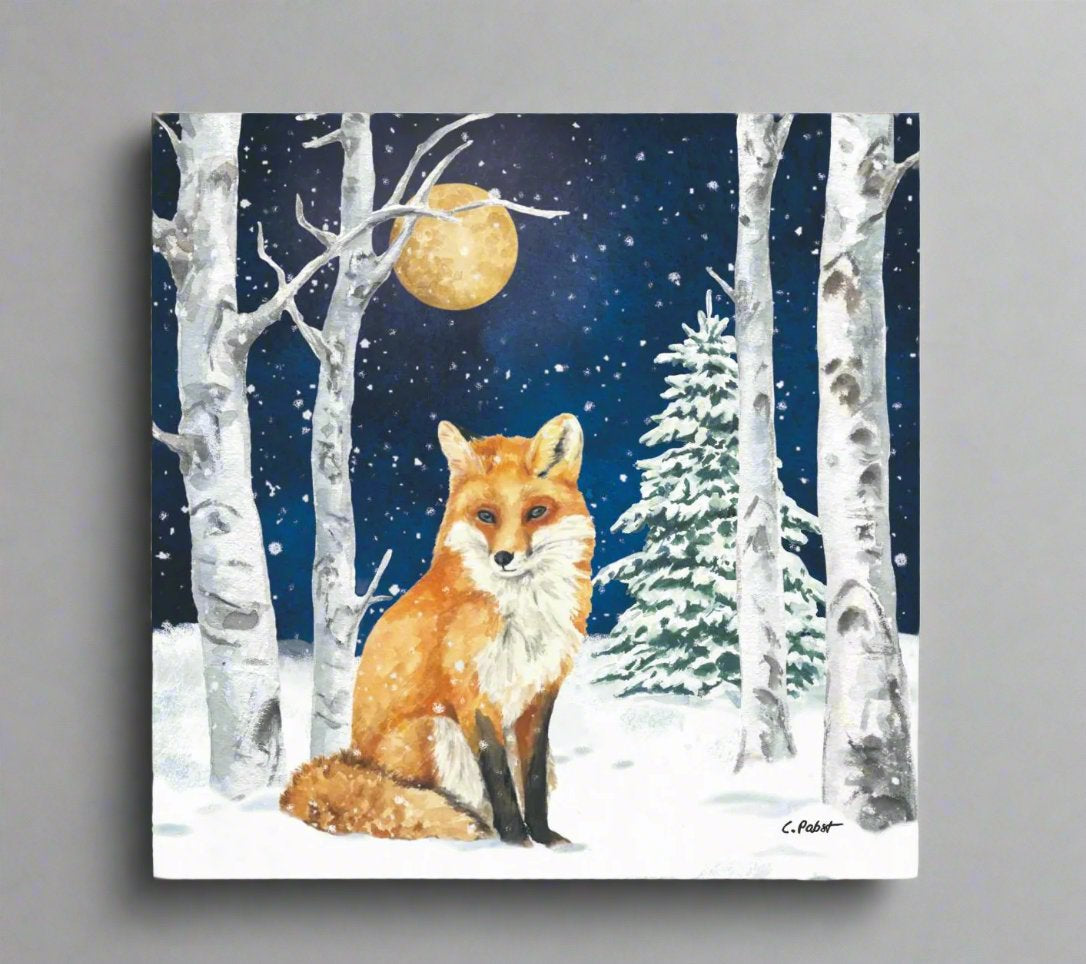 Midnight Moon Winter Friends Napkins