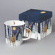 Midnight Moon Winter Stag Gift Box Mug by Paperproduct Designs