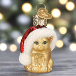 Mini Santa's Kitten Ornament