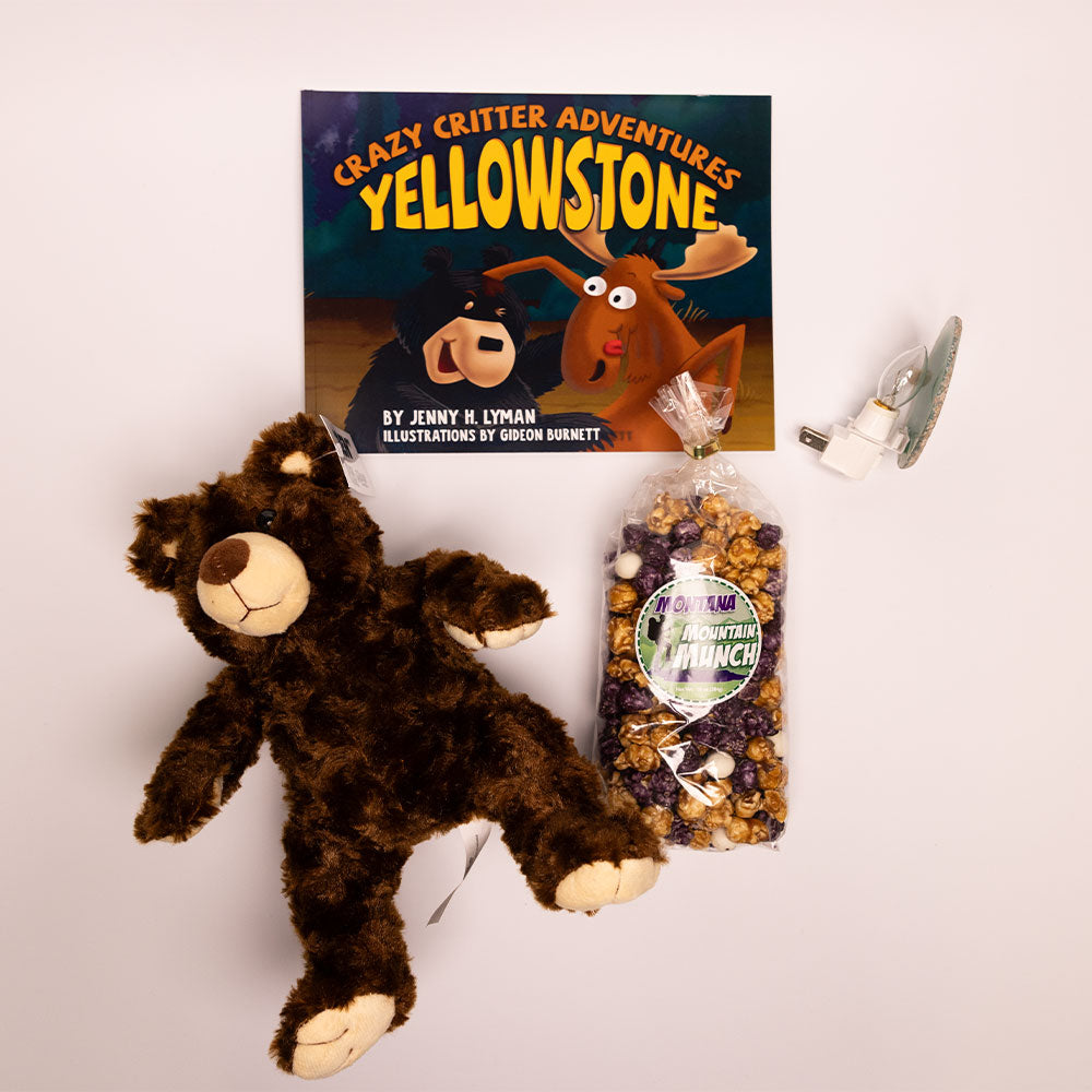 Monster Be Gone Gift Basket - flatlay