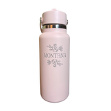 Montana Bouquet 32 oz Trillium Wide Mouth Tumbler with Flex Straw Cap by Hydro Flask