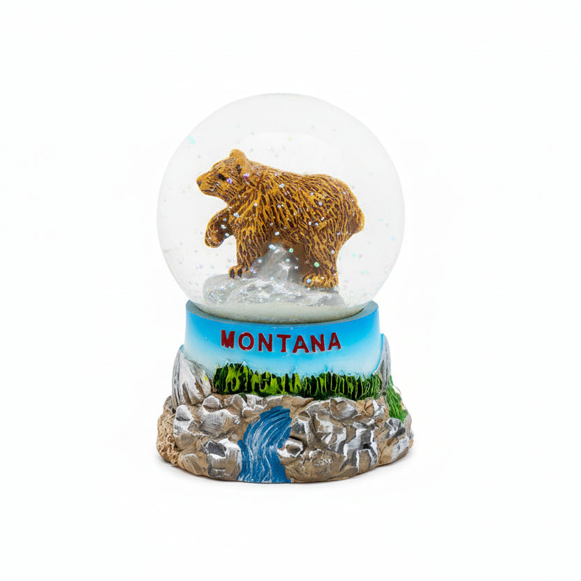 Montana Brown Bear Snow Globe