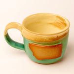 Montana Emblem Mug - teal and white top