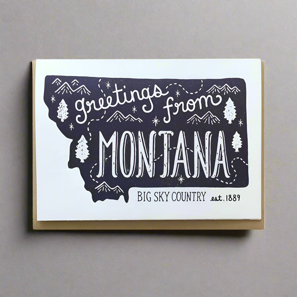 Montana Greeting Card