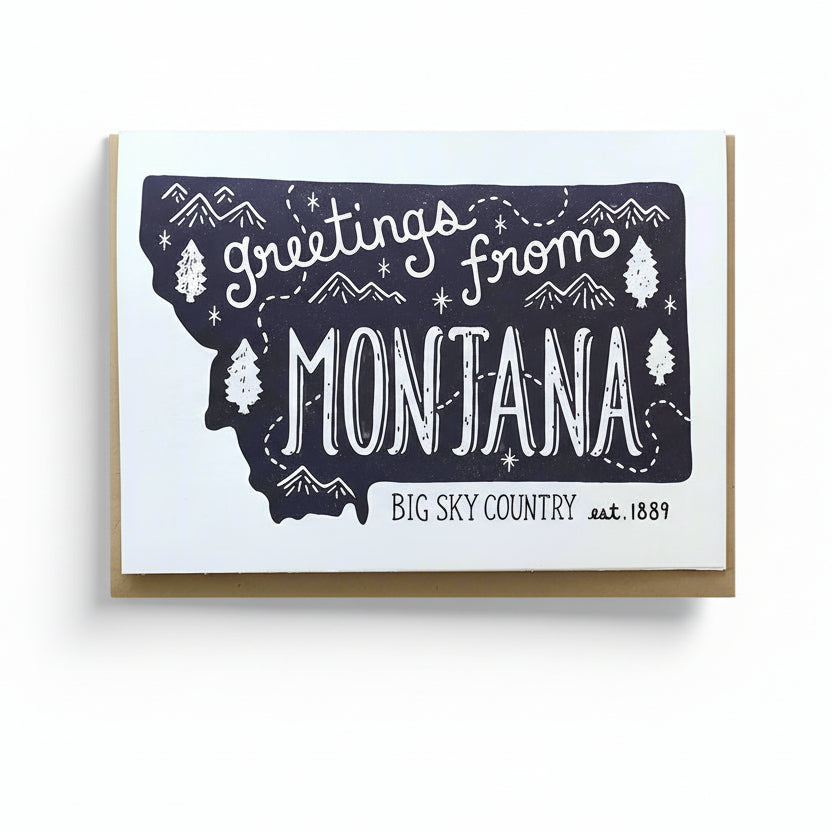 Montana Greeting Card