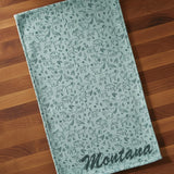 Montana Microfiber Waffle Kitchen Towel by Corvidae Drawing and Design