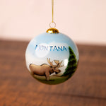 Montana Moose Mom and Baby Ornament