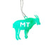 Montana Mountain Goat Stainless Steel Hammered Ornament by Art Studio Company (4 Colors)