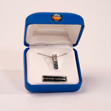 Montana Sapphire 3 Stone Channel Pendant by Mac's Gems 