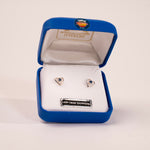 Montana Sapphire Heart Earrings by Mac's Gems