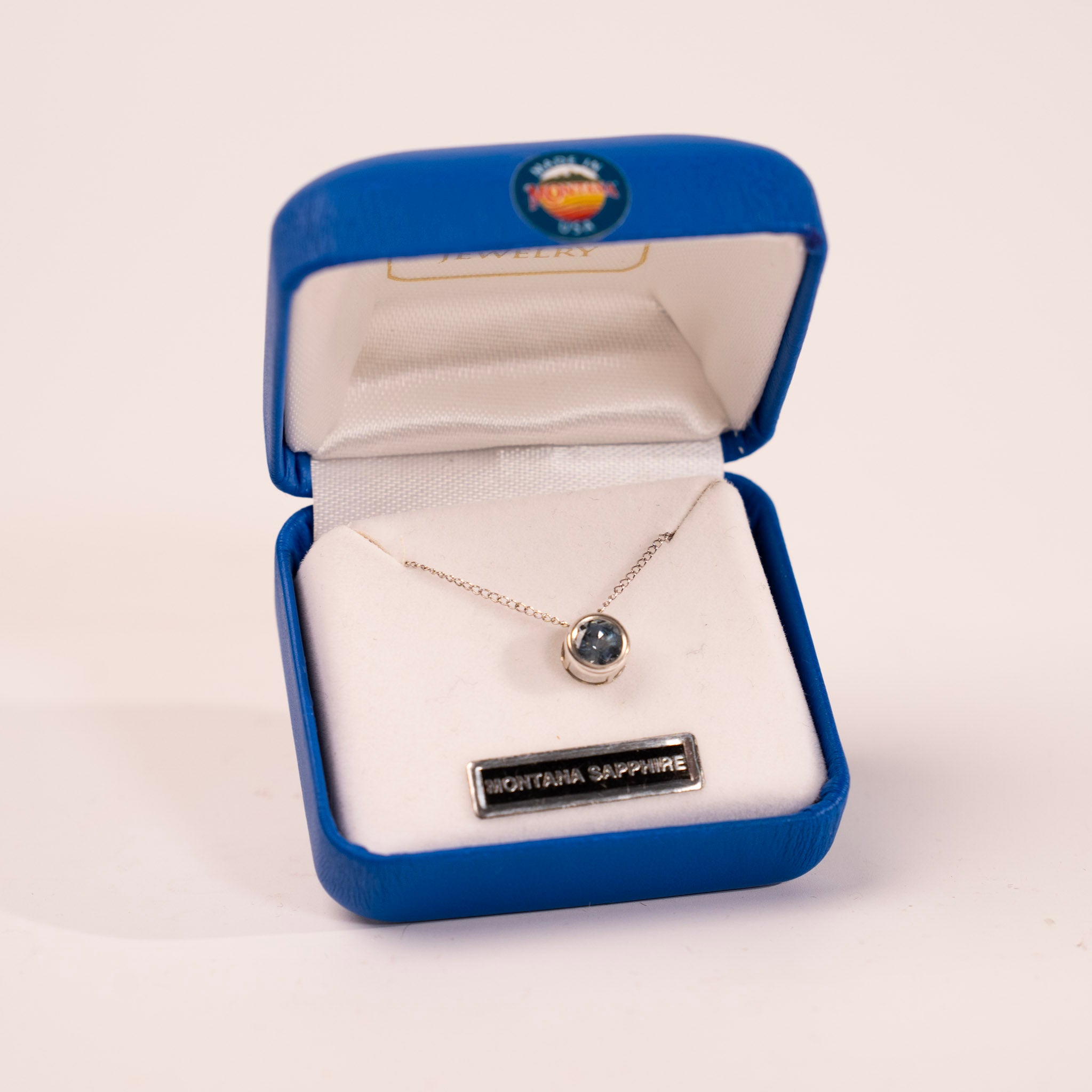 Montana Sapphire Large Pendant by Mac's Gems
