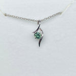 Montana Sapphire Sterling Silver Ribbon Pendant