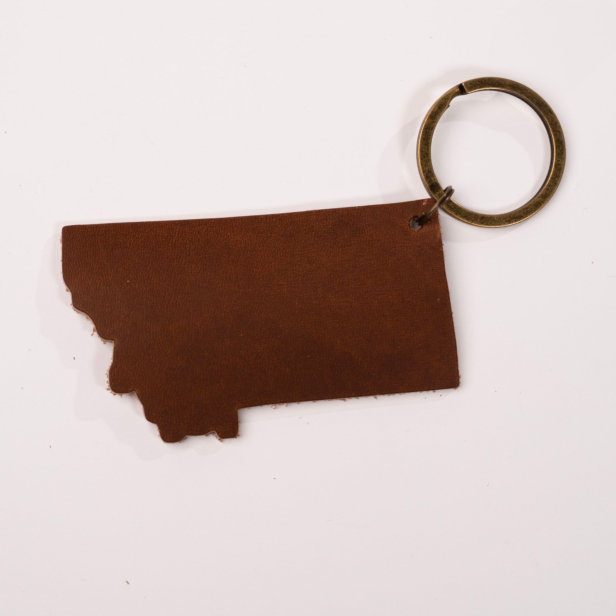 Montana State Leather Keychain by KT Leatherworks