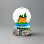 Tent Camping Montana Snow Globe