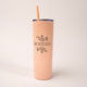 Montana Bouquet Matte Blush Skinny Tumbler by Montana Gift Corral