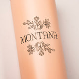 Montana Bouquet Matte Blush Skinny Tumbler by Montana Gift Corral