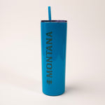 Montana Three Trees Aqua Skinny Tumbler by Montana Gift Corral
