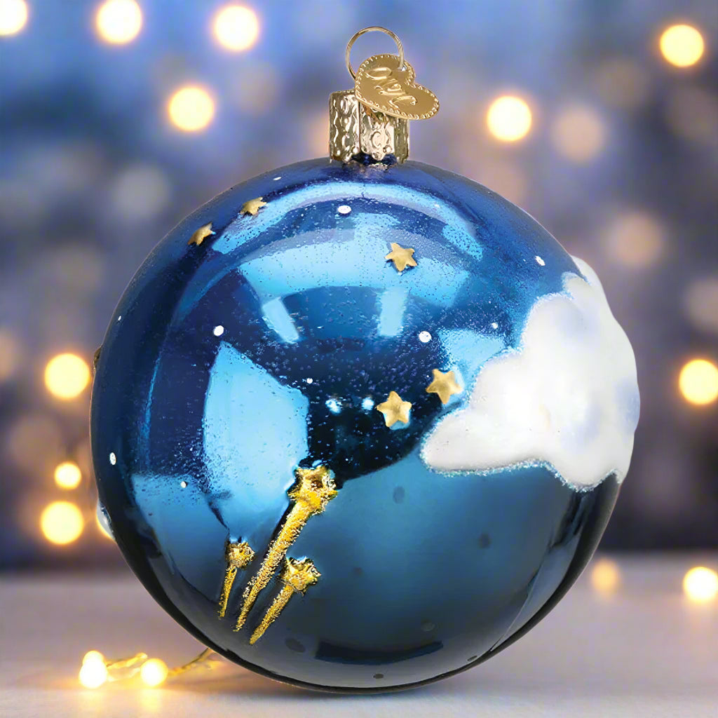 Moonglow Round Ornament - side