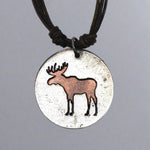 Moose Outline Necklace by Anju Art Jewelry