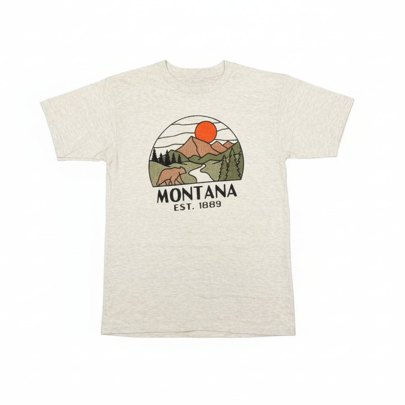 OatmealKinkadeScreenResortMontanaTshirtbyLakeshirts